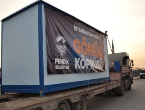 Pendik Belediyesinden Van a 8 konteyner